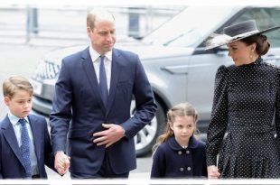 Princess Charlotte And Prince George Make Surprise Appearance At Prince Philip's Memorial Service