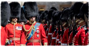 Prince William Presents New Colours To The Irish Guards