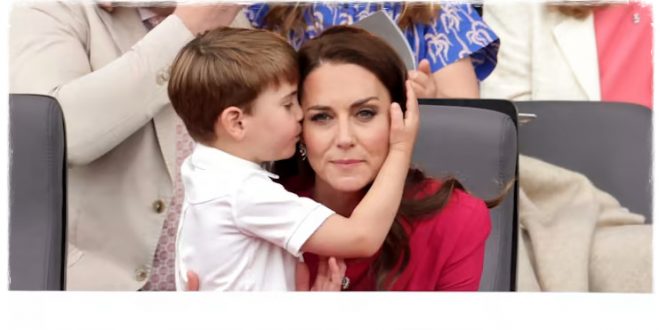 Prince Louis Showering Kate With Kisses And Cuddles