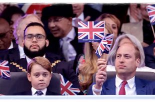 Prince William And Prince George Waved Flags And Sang In The Royal Box
