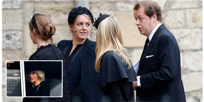 Camilla's Rarely Seen Children Arrived For Queen Elizabeth's Funeral