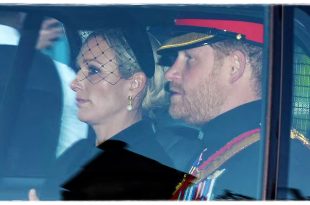 Zara Tindall And Prince Harry Share Sweet Moment After Moving Vigil