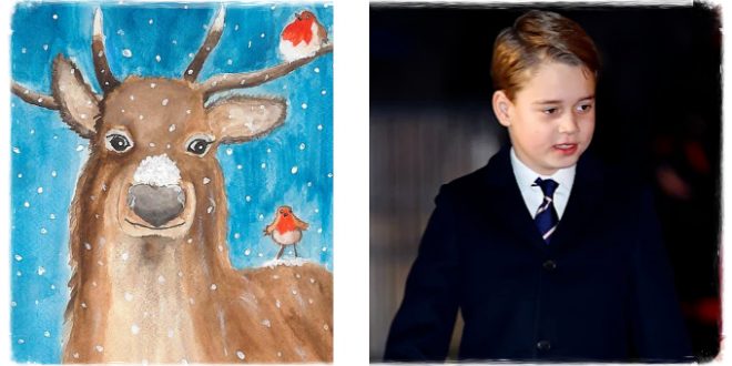 William And Kate Send Fans Wild With Adorable Handpainted Christmas Card Made By Prince George