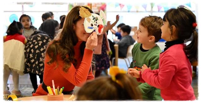 Kate Charms Schoolchildren As She Visits Luton Nursery For First Solo Outing Of The Year