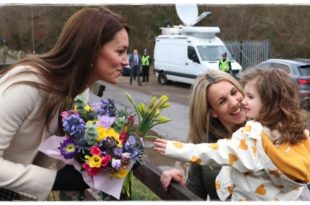 Princess Kate Receives Stunning Bouquet As She Meet An Adorable Toddler In South Wales