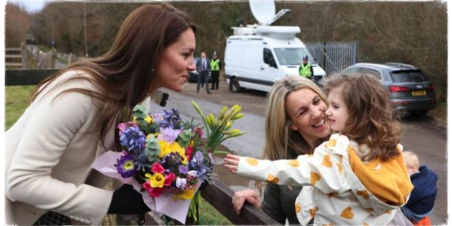 Princess Kate Receives Stunning Bouquet As She Meet An Adorable Toddler In South Wales