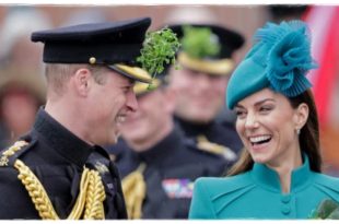 William And Kate Stepped Out For A Joint Engagement To Celebrate St Patrick's Day With The Irish Guards
