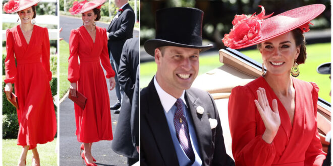 Princess Kate Stuns In Gorgeous Red Ascot Outfit, But Fans Claim ‘Poor Choices Cheapened’ The Look