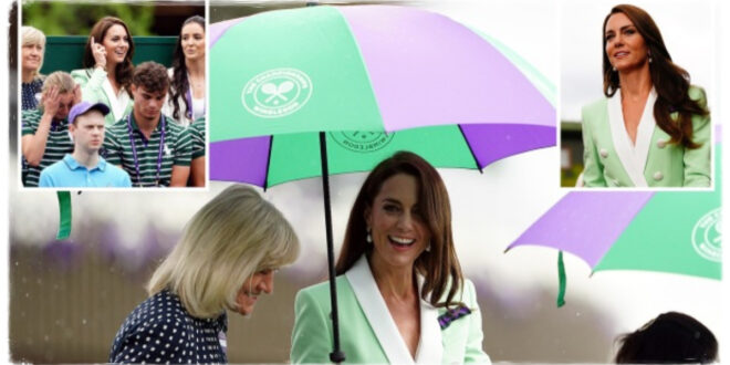 Princess Kate Arrives At Wimbledon To Cheer On British Players