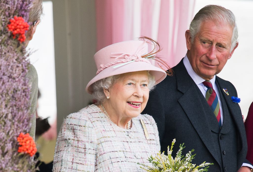 Queen Elizabeth II and Prince Charles, Prince of Wales attend the 2017 Braemar Highland Gathering 