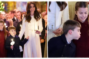 Prince Louis entertains us again with his cheeky antics as he blows out Charlotte's candle