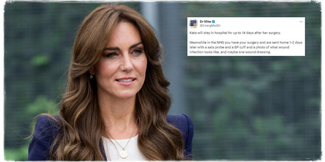 Princess Kate Would Have Been Home Within A Day If She Had Been Treated On The NHS - Dr. Mike Sparks Social Media Row