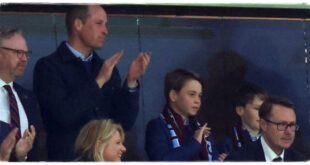 William And George Watch Their Beloved Aston Villa As Easter Holidays Come To An End