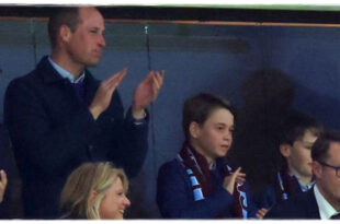 William And George Watch Their Beloved Aston Villa As Easter Holidays Come To An End