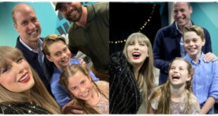 George, Charlotte And William Grin In Selfie With Taylor Swift