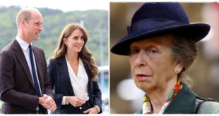 William and Kate's Warm Two-Word Greeting for Princess Anne