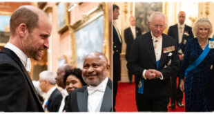 Prince William Dazzles in White Bow Tie at Glamorous Buckingham Palace Reception