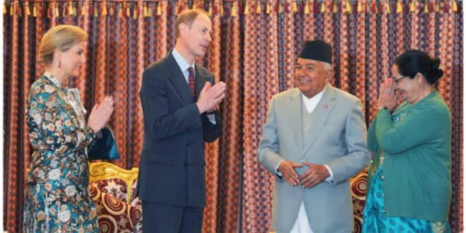 Prince Edward and Duchess Sophie Receive Warm Welcome from Nepal’s President During Royal Visit