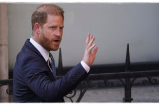 Prince Harry during his surprise visit to Ukraine as speculation rises about his ongoing feud with Prince William