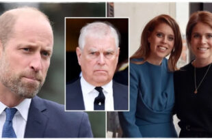 Prince William appearing thoughtful amid reports he’s avoiding talks about Prince Andrew’s exit to protect Beatrice and Eugenie