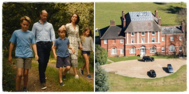 Prince William and Princess Kate’s new home featuring the protective ha-ha wall for privacy