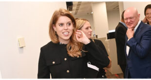 Princess Beatrice wearing a chic Zara blazer while attending an event at a luxury hotel in Riyadh