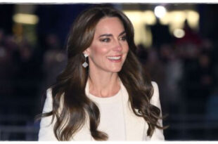 Princess Kate appearing reflective during a Christmas service as she pays tribute to a late royal family member