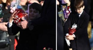 Prince William laughing alongside Prince Louis during Christmas celebrations after a huge gift reveal