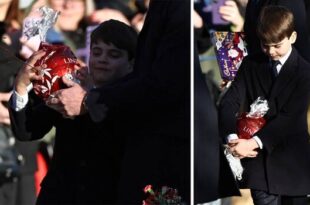 Prince William laughing alongside Prince Louis during Christmas celebrations after a huge gift reveal