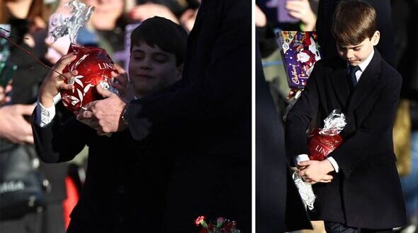 Prince William laughing alongside Prince Louis during Christmas celebrations after a huge gift reveal