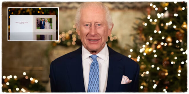 King Charles and Queen Camilla unveiling their symbolic 2025 Christmas card representing a fresh start