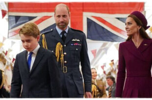 Prince George alongside Prince William and Princess Kate as reports suggest a pivotal year lies ahead