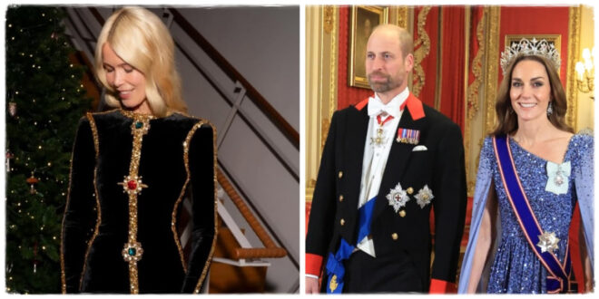 Prince William and Claudia Schiffer sharing a light moment during a reunion at Windsor Castle