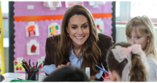 Princess Kate during a surprise public visit following a major Palace statement
