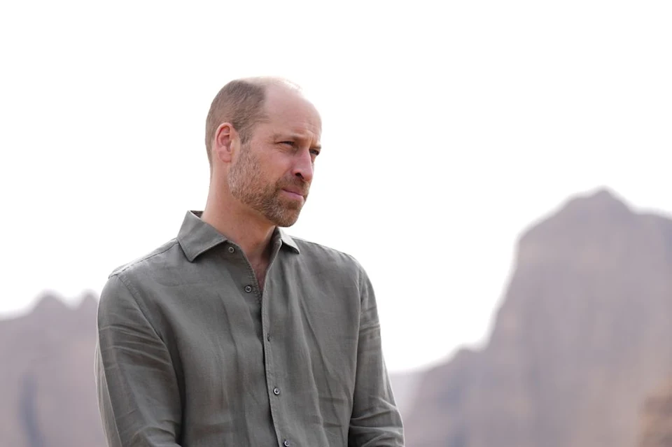 Prince William, Prince of Wales during a visit to Wildlife Consеrvation and Biodiversity Protection in Saudi Arabia
