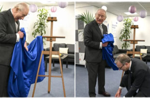 King Charles during a public appearance where a humorous moment caused laughter among fellow royals