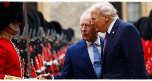 King Charles during an official engagement amid debate about his potential US state visit