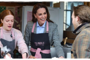Princess Kate and Prince William surprising shoppers during a market visit while TikTok personalities react