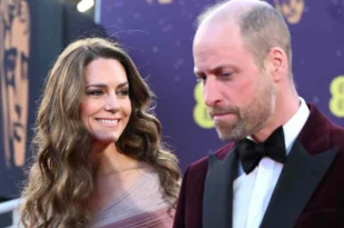 Princess Kate and Prince William during a royal appearance amid reports of concern during the Andrew crisis