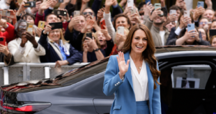 Princess Kate smiling during her Italy visit after revealing her new Italian name
