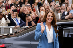 Princess Kate smiling during her Italy visit after revealing her new Italian name
