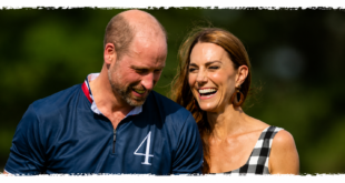 Prince William and Princess Kate with their three children during the family's summer break