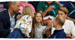 Princess Charlotte sharing a warm moment with Duchess Sophie during a royal event