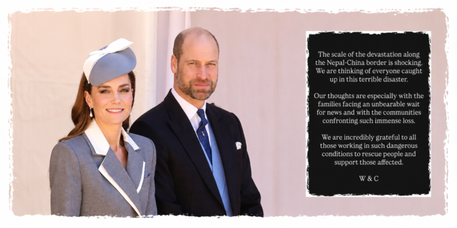 Prince William and Princess Kate during their summer break as the couple release an important new statement