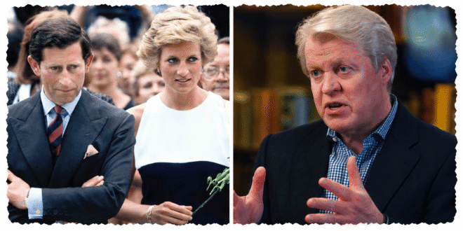 King Charles and Earl Spencer as Buckingham Palace responds to claims about the days following Princess Diana’s death