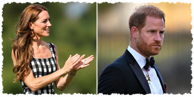 Princess Kate and Prince Harry as reports claim Kate feels sympathy over challenges facing the Sussex family after returning to Britain