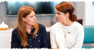 Princess Beatrice and Princess Eugenie attending a royal event together amid reports of tension over their family's future