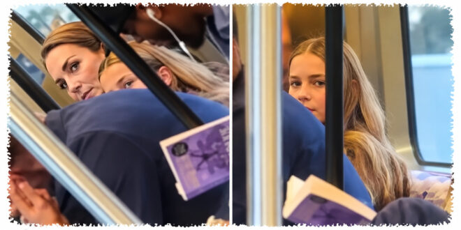 Princess Kate and Princess Charlotte travelling together on London's Elizabeth Line during a private mother-daughter outing