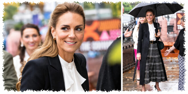 Princess Kate and Prince William arriving at The Commons in Belfast during their surprise visit to Northern Ireland on October 9, 2026