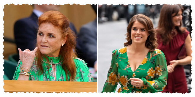 Sarah Ferguson pictured with daughter Princess Eugenie, whose childhood conversation with her mother has resurfaced